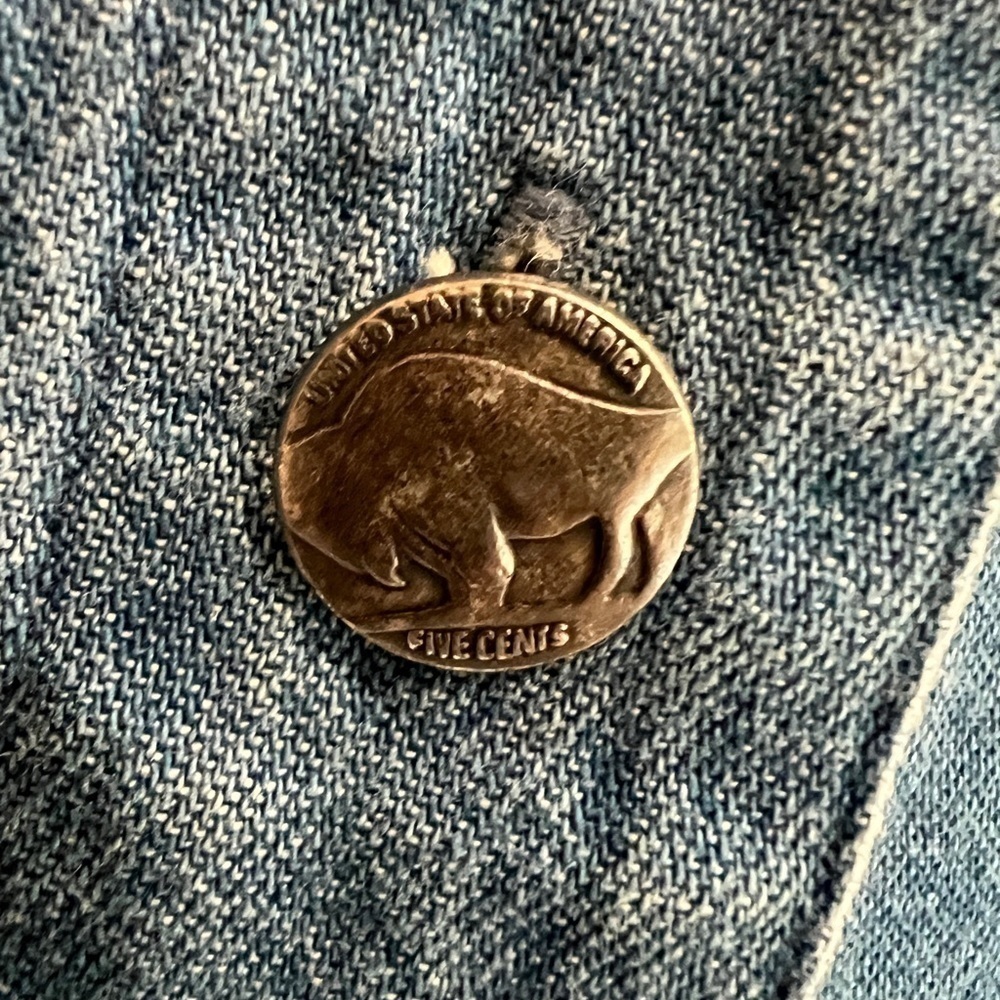 Orvis Denim Long Sleeved Button Up Shirt Dress, E… - image 7